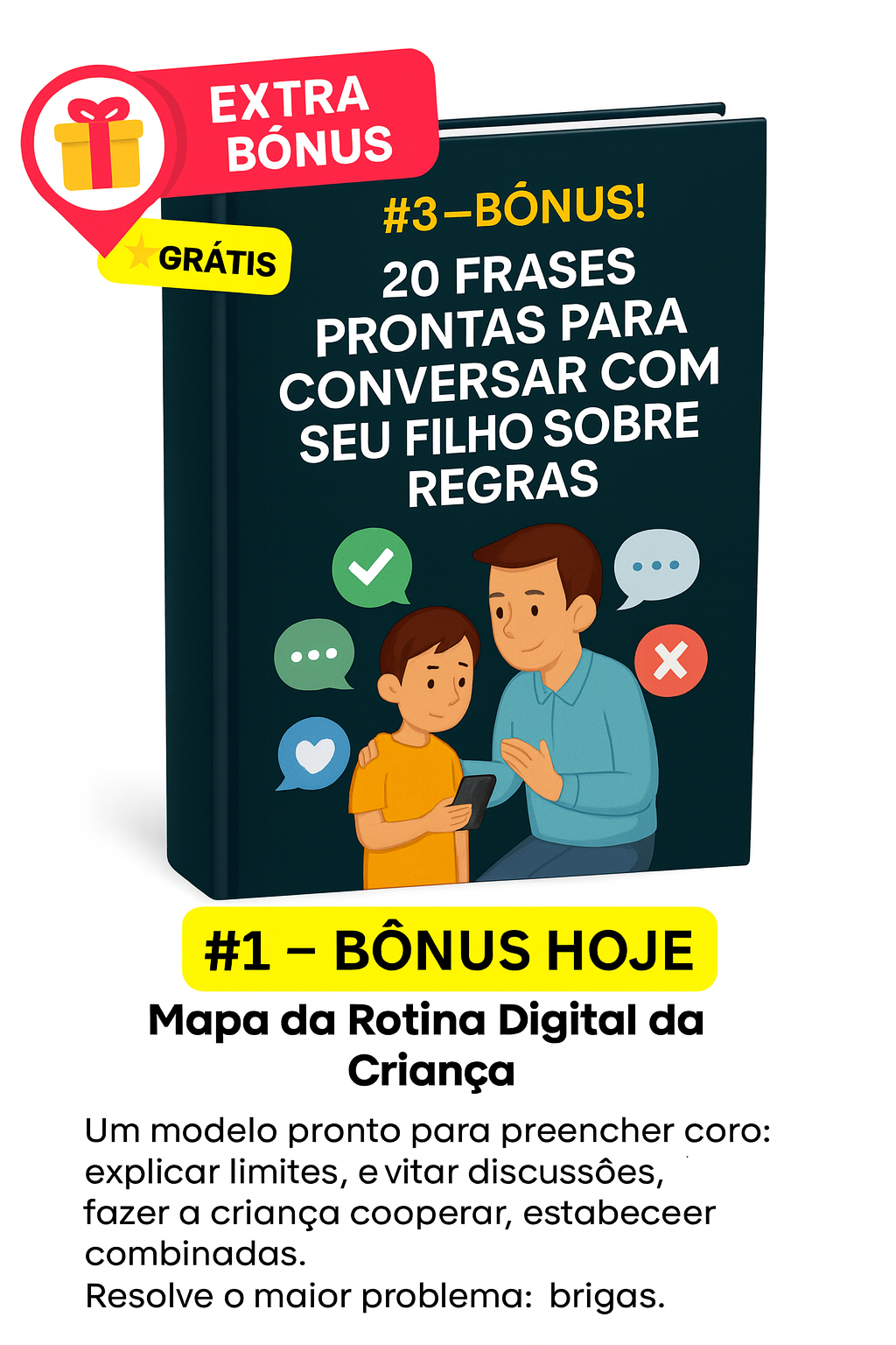 Bônus 3 - 20 Frases Prontas para Conversar com Seu Filho Sobre Regras