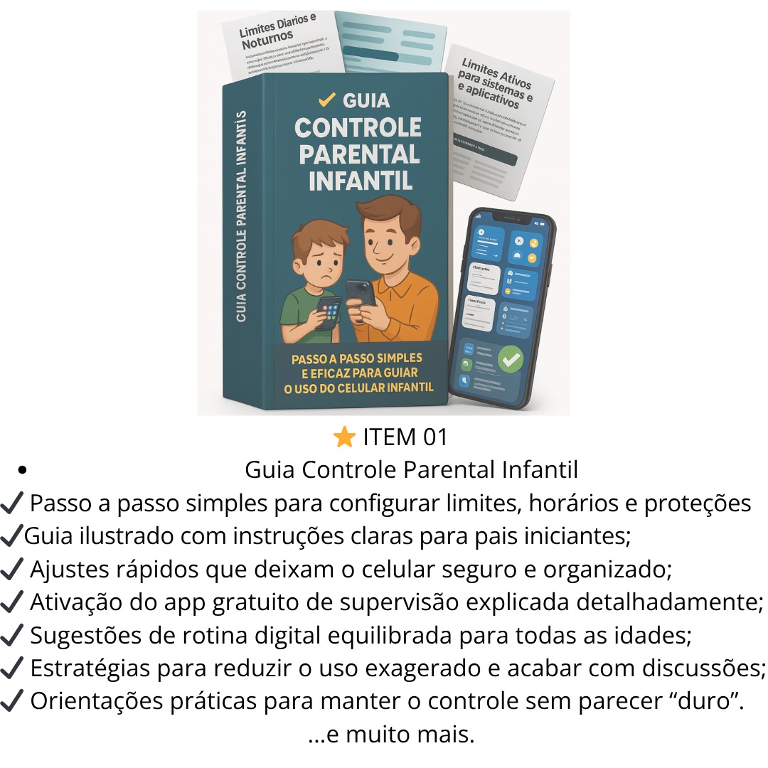 ITEM 01 - Guia Controle Parental Infantil com todas as funcionalidades